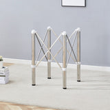 Only Table Leg.Simple Silver Stainless Steel Folding Table Frame - Multifunctional, W1512P359323