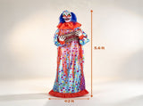 5.6FT Halloween Animatronic Clown, Sound & Button Activated, Animated Moving Clown with Flashing Red 22346544