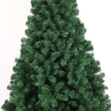 ZNTS 8ft Artificial Christmas Tree Full Natural Spruce PVC Fir Tree Foldable Metal Stand Unlit Green W498P198015