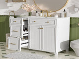 36" Bathroom Vanity with Ceramic Sink, Standard and Double-Layer Drawers, Soft Close Doors, N729P289163K