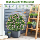 2 Pack Lifelike Artificial Potted Plants - Purple 85748431