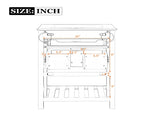 24" Bathroom Vanity with Integrated Ceramic Sink, Bathroom Cabinet with 1 Deep 1 Tip-Out N710P293990P