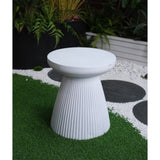 Decorative Garden End, 18.1" H Modern Heavy Duty Patio Sturdy Faux Terrazzo Accent Side W2734P194120