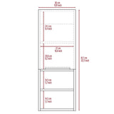Mila Bathroom Cabinet, Two Interior Shelves, Two External Shelves, Single Door Cabinet -Smokey Oak B20091952