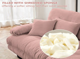 Cloud Couch 2 Seater Sofa for Living Room, Chenille 2 - Seat sofa with 2 Lumbar pillows and 2 throw 86777861