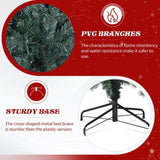 7.5 FT Artificial Christmas Tree with DIY 300 Warm White LED Lights, Hinged Xmas Pine Tree with 72285480