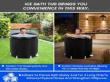 XL Ice Bath Tub for Athletes With Cover 99 Gal Cold Plunge Tub for Recovery, Multiple Layered 03867567