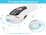 Laser Hair Removal For Woman Man Ice Cooling Permanent IPL Hair Remover with Painless 999999 Flashes 39010425
