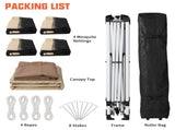 3.6*3.6m Oxford Cloth White Plastic-Sprayed Iron Pipe Right-Angle 4-Sided Gauze Mesh Double-Top 54327848