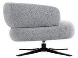 Cuddle-style leisure swivel sofa chair, suitable for balconies, studies and living rooms, grey W3248P354261