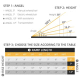10' wheelchair ramp Portable folding ramp silver 92415508
