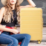 3 in 1 ABS&PC Trolley Box 20in 24in 28in Trolley Box Iron Tie Rod ABSPC Alloy Wine Yellow 40132619