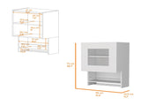 Nolan White Spice and Towel Rack Kitchen Wall Cabinet B062P175097