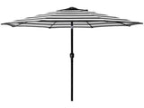 Outdoor 9ft Patio Umbrella with Crank Handle and Push Button Tilt, Outdoor Market Umbrella with 8 47510594