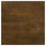 Dark Brown and Gunmetal Accent Table with Tripod Legs B062P153885
