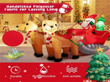 7.2 Feet Christmas Decoration Christmas Inflatable Santa Rides Sled 77611237