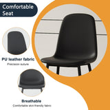 Modern Minimalist Black Dining Chair Set - Four Chairs per Box, Stable and Comfortable.Modern W1151P224750