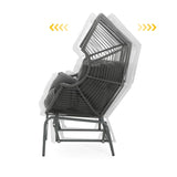 Palos Outdoor Wicker Glider Chair - Dark Gray N775P191232G