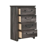 Gray Finish 4-Drawers Storage Chest 1pc Wooden Furniture Traditional Design B011P227526