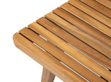 69" Acacia Wood Outdoor Dining Table with Slatted Top, 300 lbs Weight Capacity, Ideal for Patio & N779P234500N