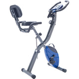 Folding Exercise Bike, Fitness Upright Recumbent with 16-Level Adjustable Resistance, Arm Bands 82325216