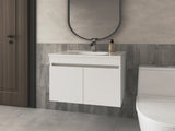 FM FURNITURE Rainbow City Vanity with 2 Doors, White B128P293883