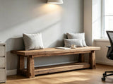 55" Entryway Bench, Narrow Shoe Organizer for Entry, Mudroom, or Living Room 28711303