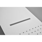 Wall Mounted Waterfall Rain Shower System With 3 Body Sprays & Handheld Shower W2287141427