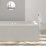 Freestanding Bathtub Faucet with Hand Shower W1533125024