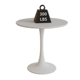 31.5" White Round Dining Table, Tulip Table Kitchen Dining Table 2-4 People with MDF Table Top & 20762417