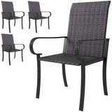 ZNTS 4pcs Rattan Rocking Chairs 51039576