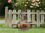 37.8 inch Bird Bath and Solar Bird Feeders Combo with Flower Planter Pedestal, Weather Resistant 60319630
