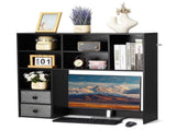 Tabletop Bookcase, Tri-Level Desktop Organizer, Dimensions 37" x 10" x 31.1", Office Storage Rack 93124627
