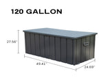 120 Gallon Outdoor Storage Deck Box Waterproof, Large Patio Storage Bin for Outside Cushions, Throw W1859P197914