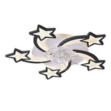 29Inches Ceiling Fan with Lights Remote Control Dimmable LED, 6 Gear Wind Speed Fan Light W1962P207162