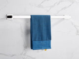 Strong Viscosity Adhesive 4 Pieces Bathroom Accessories Set Without Drilling Silver Brushed Towel 55967944