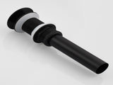 Brass Pop Up Sink Drainer without Overflow Bathroom Drain With Removable Strainer Basket Black 58310015