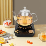 Compact Tea Maker Electric Glass KettleDual Methods of Steaming and Brewing with Temperature and 83847908