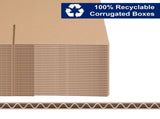 50pcs 10 "x 8" x 6 " thick 2mm corrugated cardboard box in kraft paper color 77853578