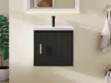 20" Floating Bathroom Vanity, Wall Mounted Plywood Cabinet with Ceramic Sink & Soft-Close Doors for B2775P549726
