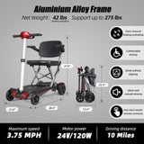MOBIFREE Powered Lightweight Manual Folding Mobility Scooter M2020 for Adults and Seniors. GL-W2923P222551
