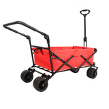 ZNTS Utility Park Garden Cart Tool Customized Color Folding Camping Trolley Outdoor Picnic Beach Wagon W321P190090