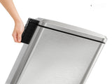 Brushed Nickel 17 Gallons Pedal Trash Can with Soft Close Lid, Removable Inner Bucket & Detachable 16744365