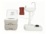 5 Gallon Upgrade Portable RV Toilet with Matching White Lid Ring Waste Holding 83678681
