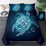 Turtle Queen Bedding Set for Boys Girls 3 Piece Beach Theme Duvet Cover Teal Turquoise Sea Turtle 20254041