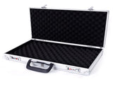 45*25*7.5cm Aluminum New Framed Locking Gun Pistol HandGun Lock Box Hard Storage Carry Case Silver 84542987