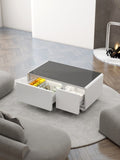 Party time modern style LED display Refrigerator coffee table in White color B009P239121