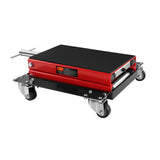 ZNTS Motorcycle Lift, 1100 LBS Motorcycle Lift ATV Scissor Lift Jack with Dolly & Hand Crank, Center W1239124260