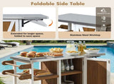 Foldable Outdoor Kitchen Island Patio Kitchen Island Outdoor Kitchen Cart Portable Prep Station with N719P380281Z
