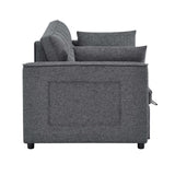 Sienna Tufted Convertible Sleeper Sofa with Chaise B343P356872